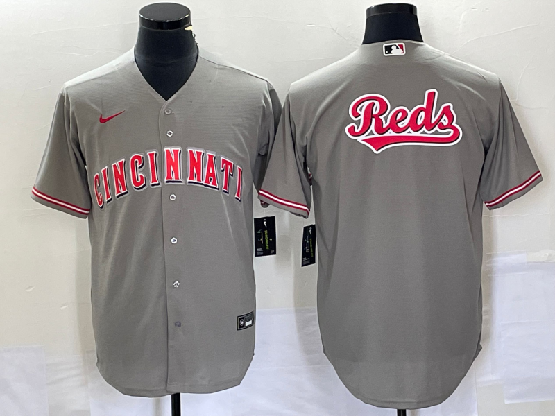 Men's Cincinnati Reds Gray Team Jersey
